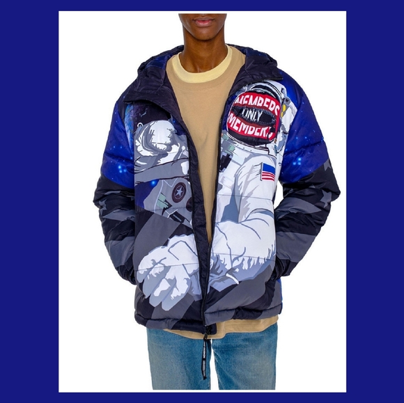 MEMBERS ONLY SPACE THEME PUFFER JACKET - Picture 1 of 4